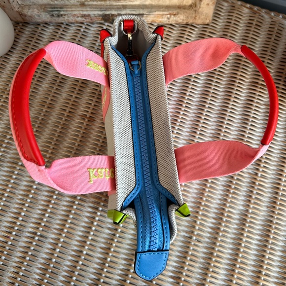 Kate Spade Kip Canvas Mini Tote Preppy Chic Dream Barbiecore resortwear coastal - Picture 10 of 14